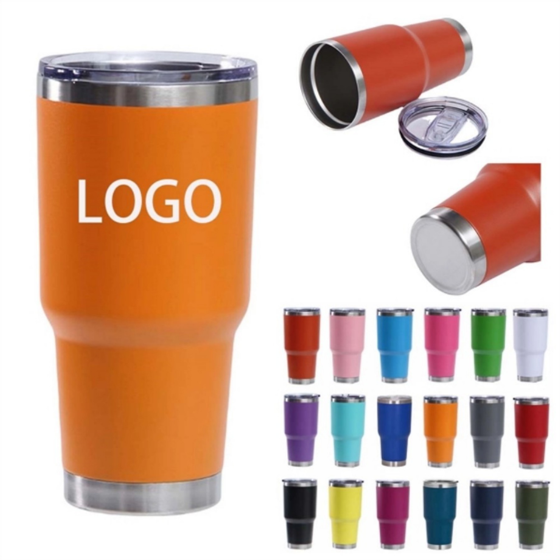 30 Oz. Insulated Stainless Steel Vacuum Tumbler/Bottle