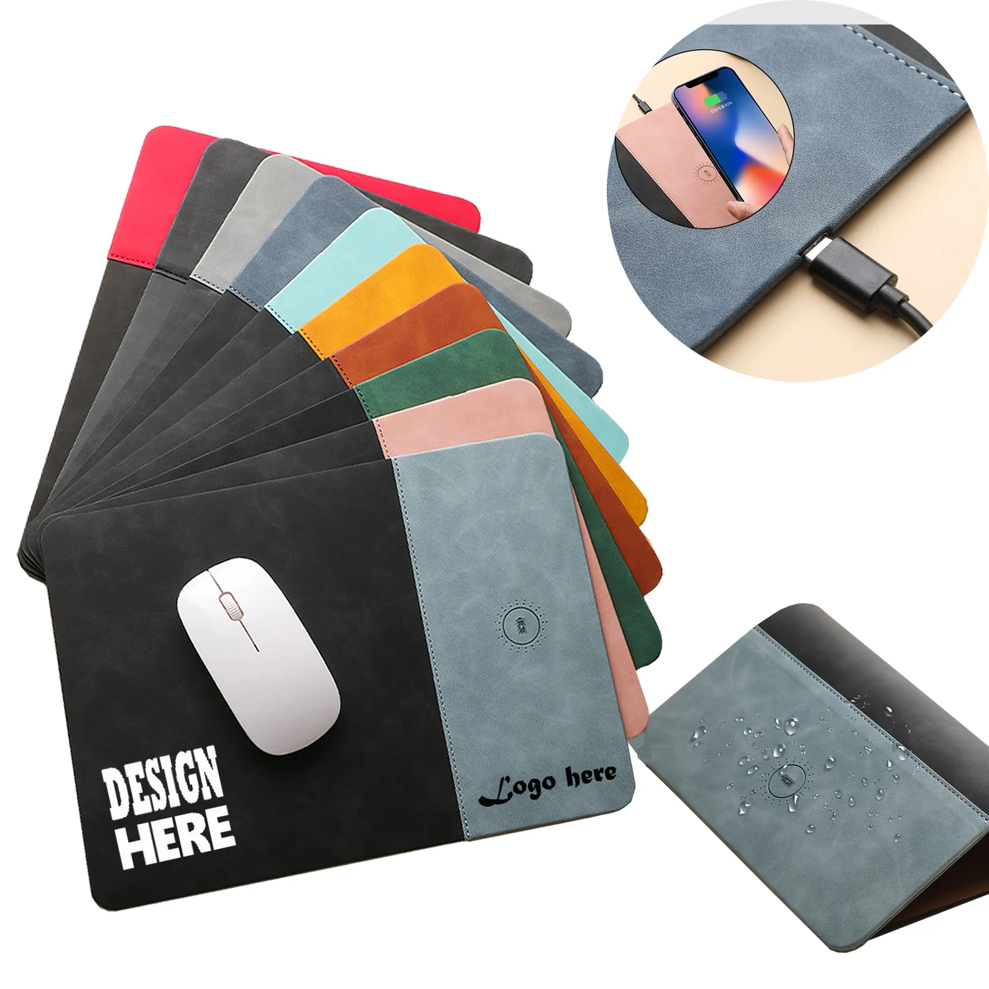 Wireless Charging Mouse Pad 15W For As Business Gifts 5