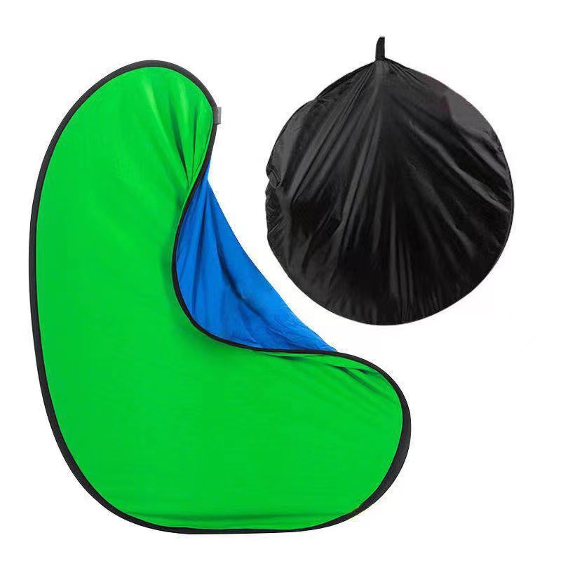 39.4 * 59.1" Double Sided Collapsible Green Screen with Carrying Bag