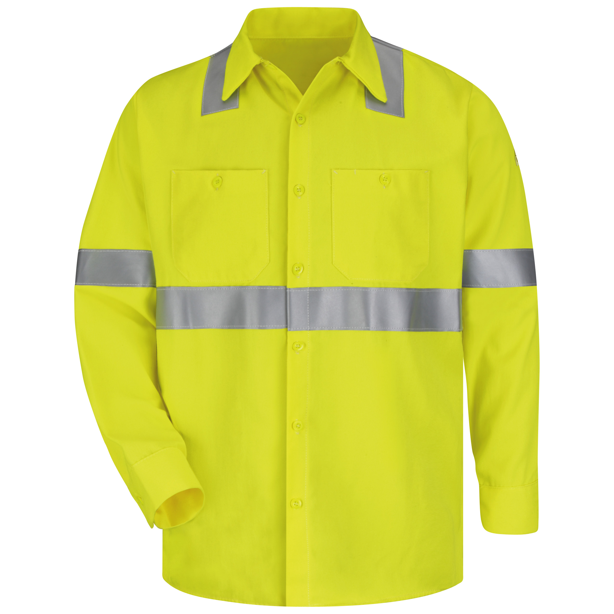 Bulwark® Men's Midweight FR Hi-Visibility Work Shirt