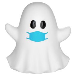 PPE Ghost Emoji Stress Reliever