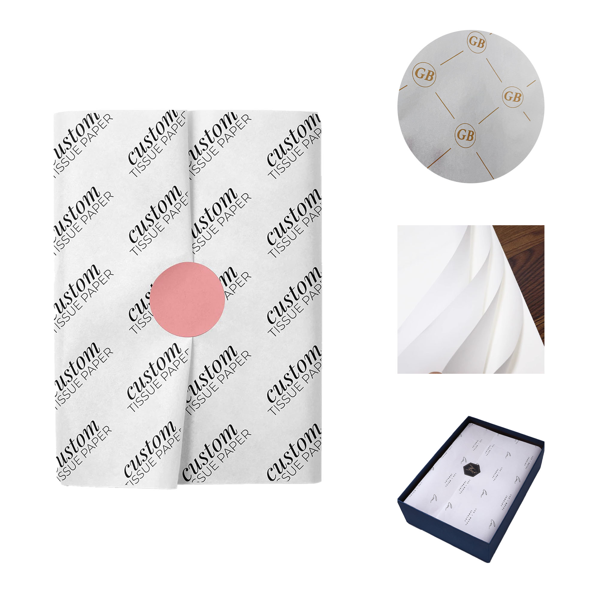 Custom 40Gsm Printed Tissue Paper