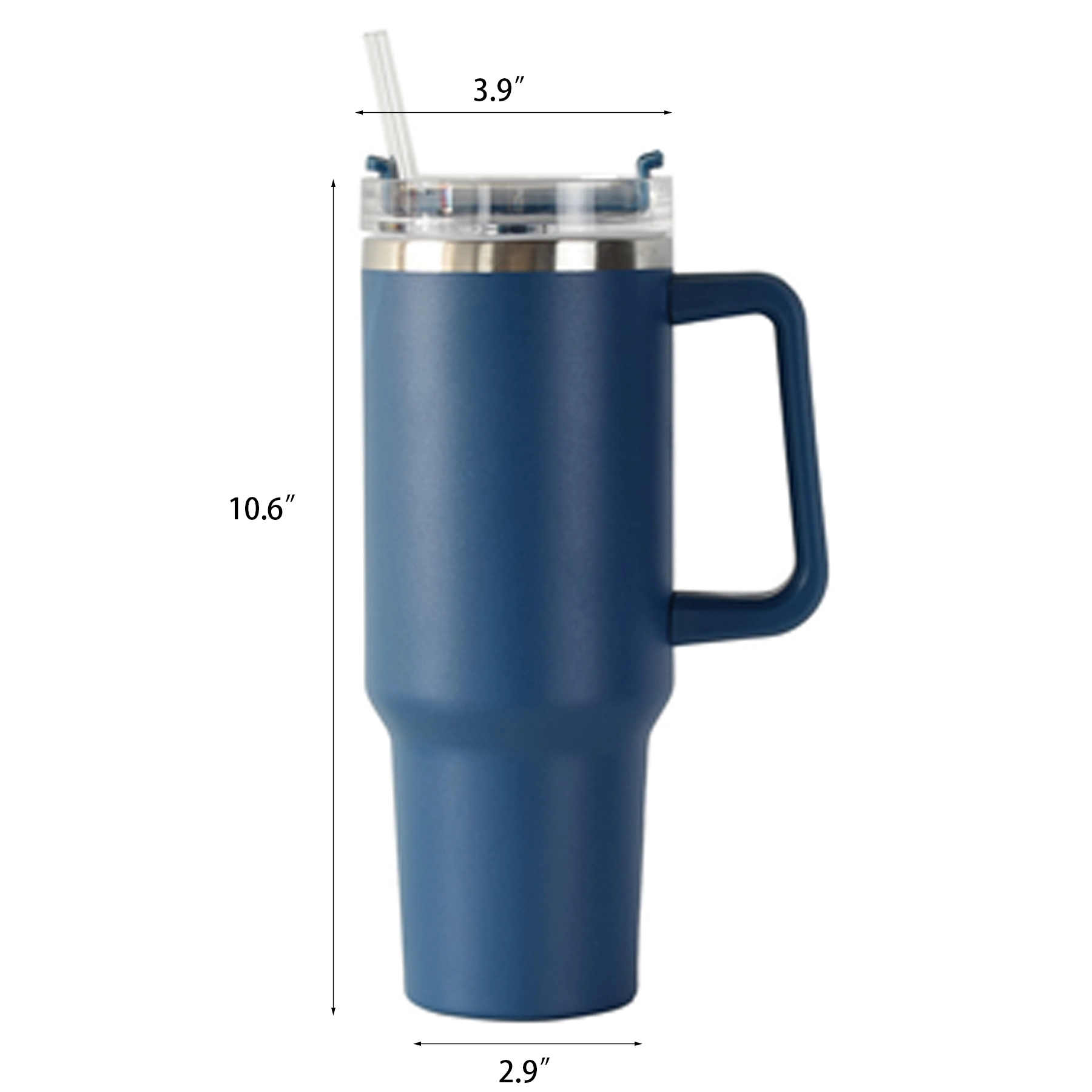 40oz Tumbler with Handle and Lid 7