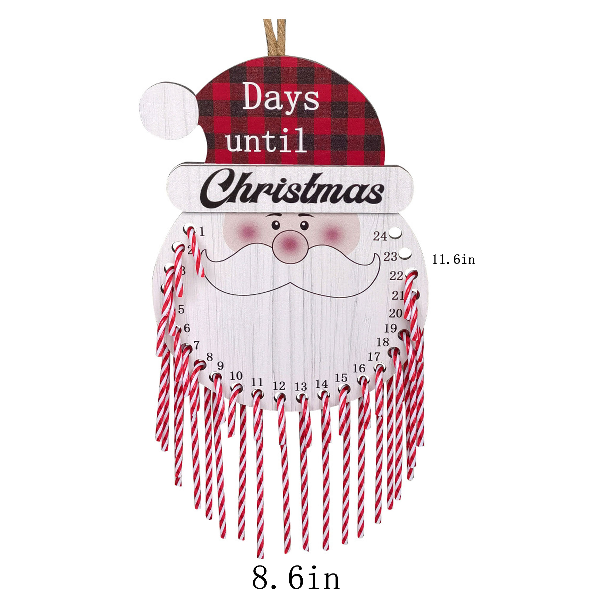 Wood Christmas Countdown Calendar Pendant ?C Stylish And Interactive 7