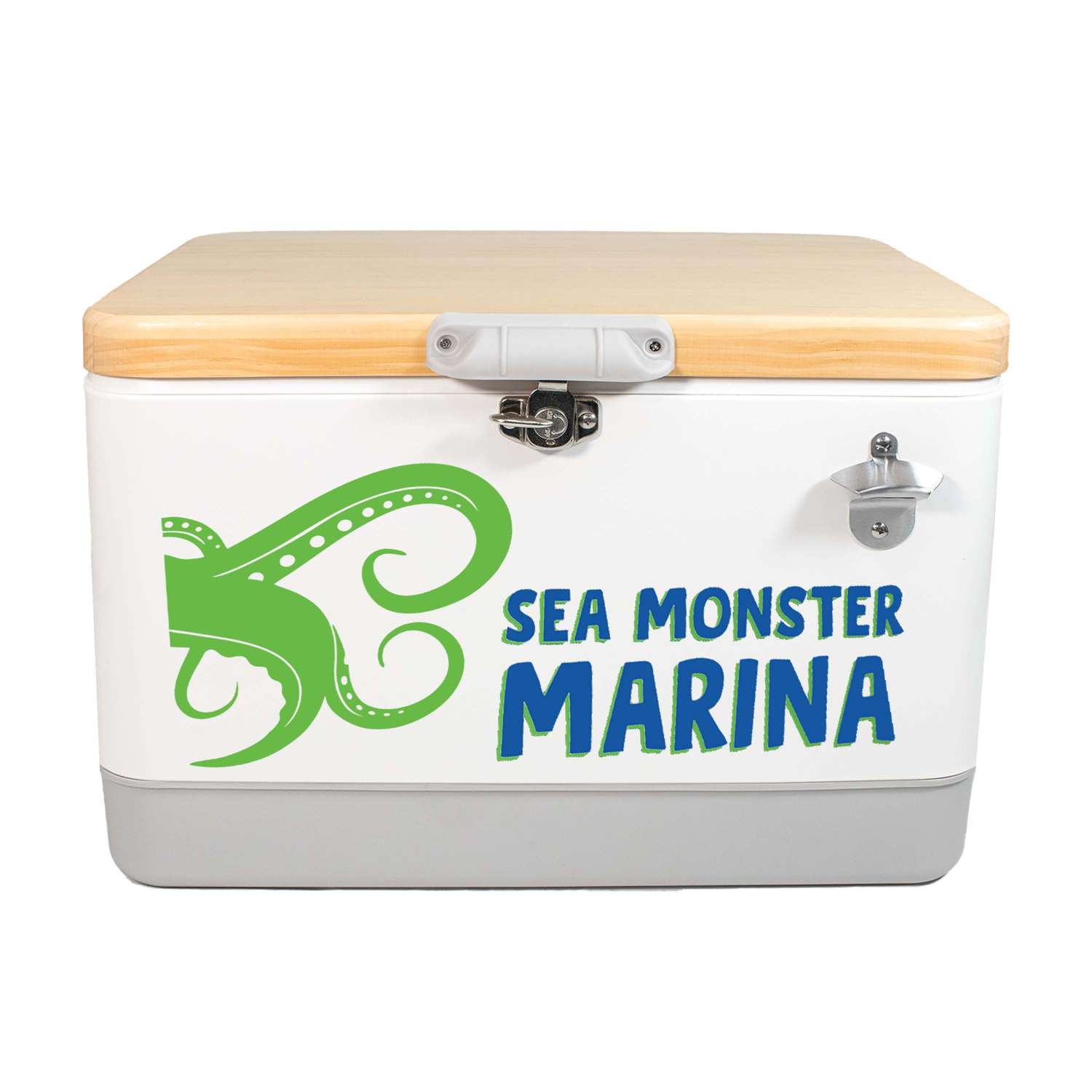 Sasquatch 54QT Wood Top Cooler, Front Decal 6