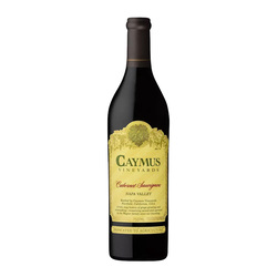 Etched Caymus Cabernet Napa Valley Red Wine Bottle