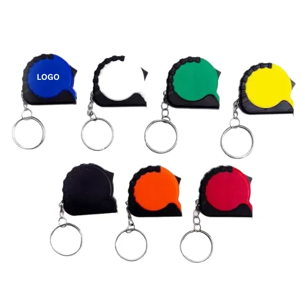 Mini Tape Measure Keychain Full Color Compact 14