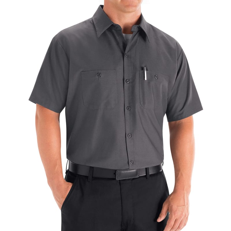 Red Kap Men's Mimix Short Sleeve Work Shirt - SX20