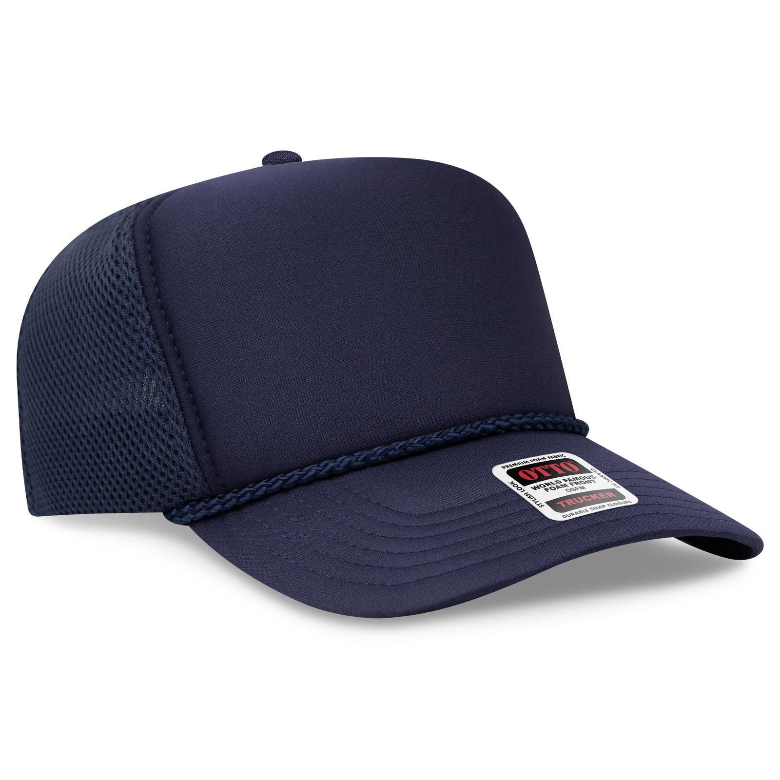 OTTO CAP® 5 Panel High Crown Air Mesh Back Trucker Hat 8