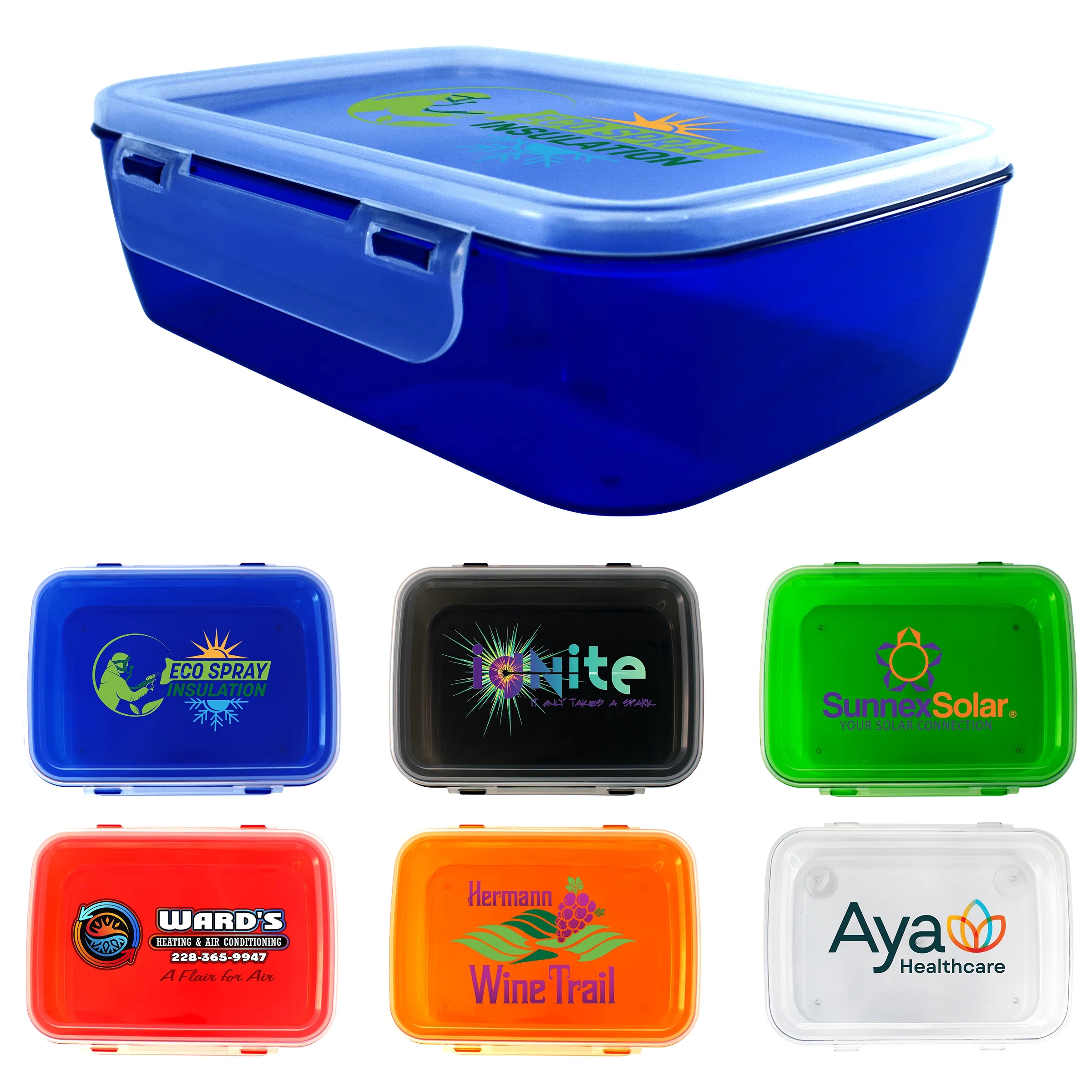 Full Color Clip Top Lunch Container 16