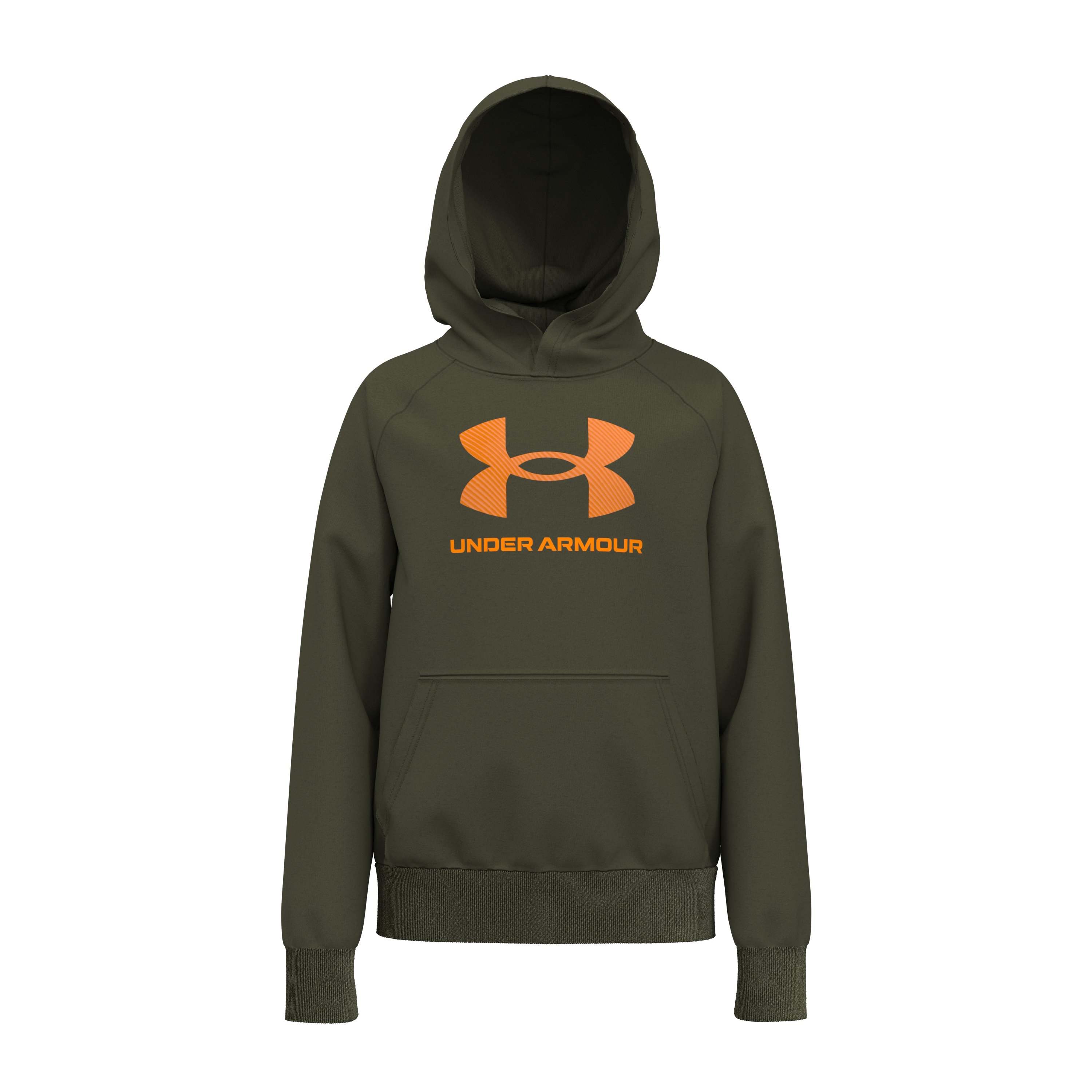 Boys' UA Rival Fleece Big Logo Print Fill Hoodie 13