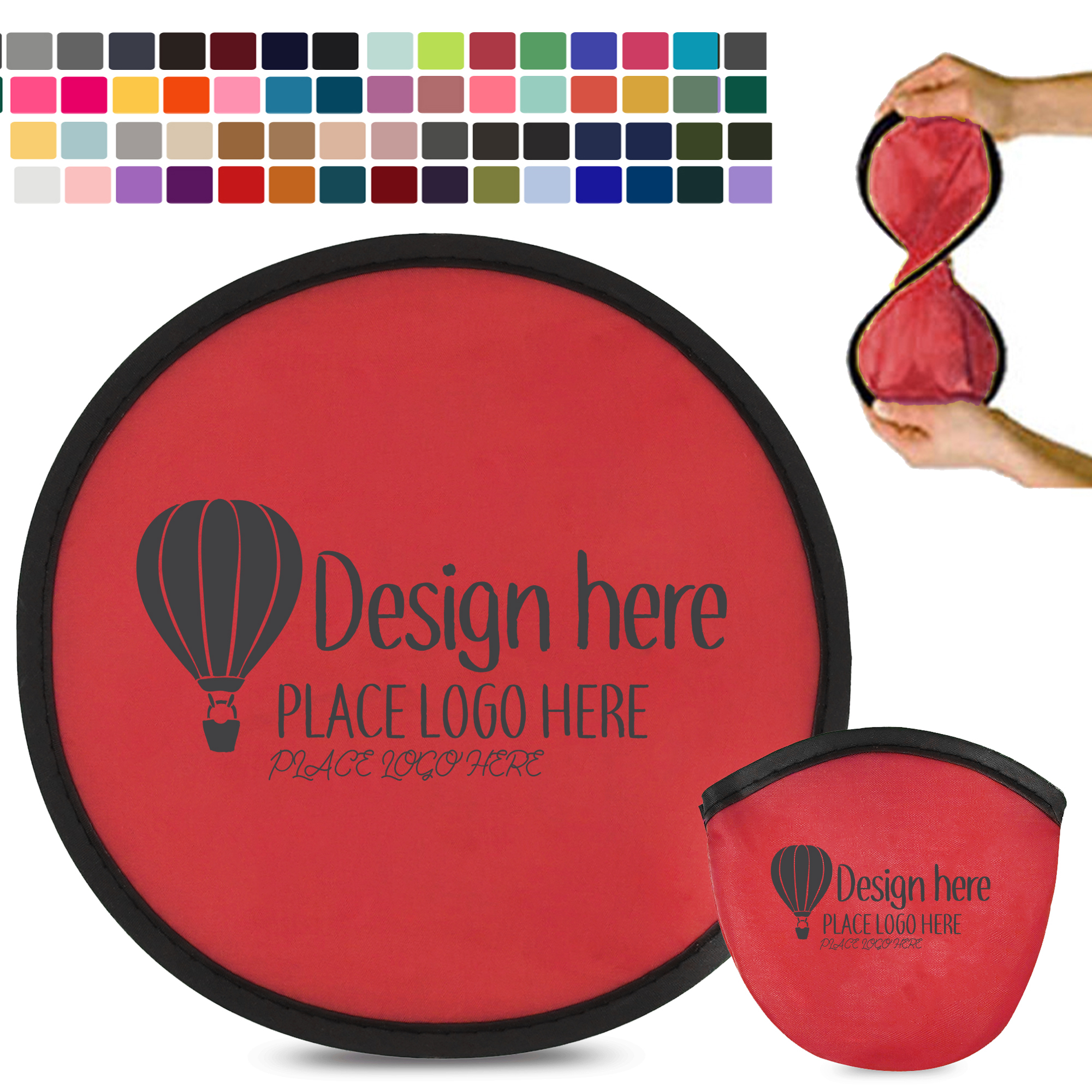 10" Round Flying Discs Fan With Pouch