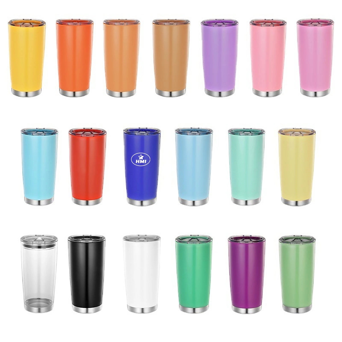 20Oz Plastic Tumbler With Lid