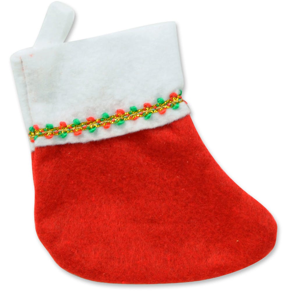 Mini Christmas Stockings - Red 6" 3
