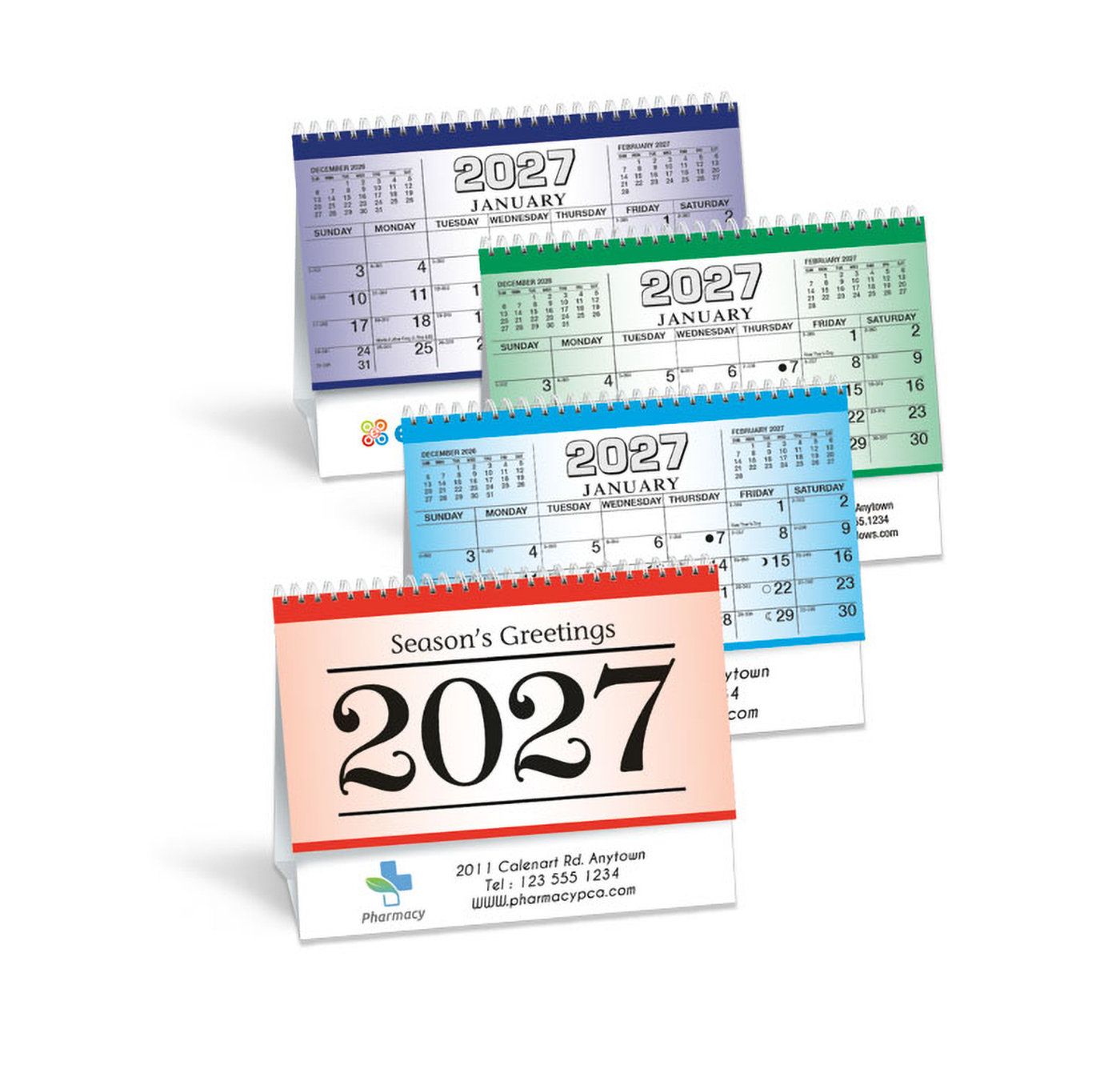 PCA 3715 Econo-Colorama Desk Calendar
