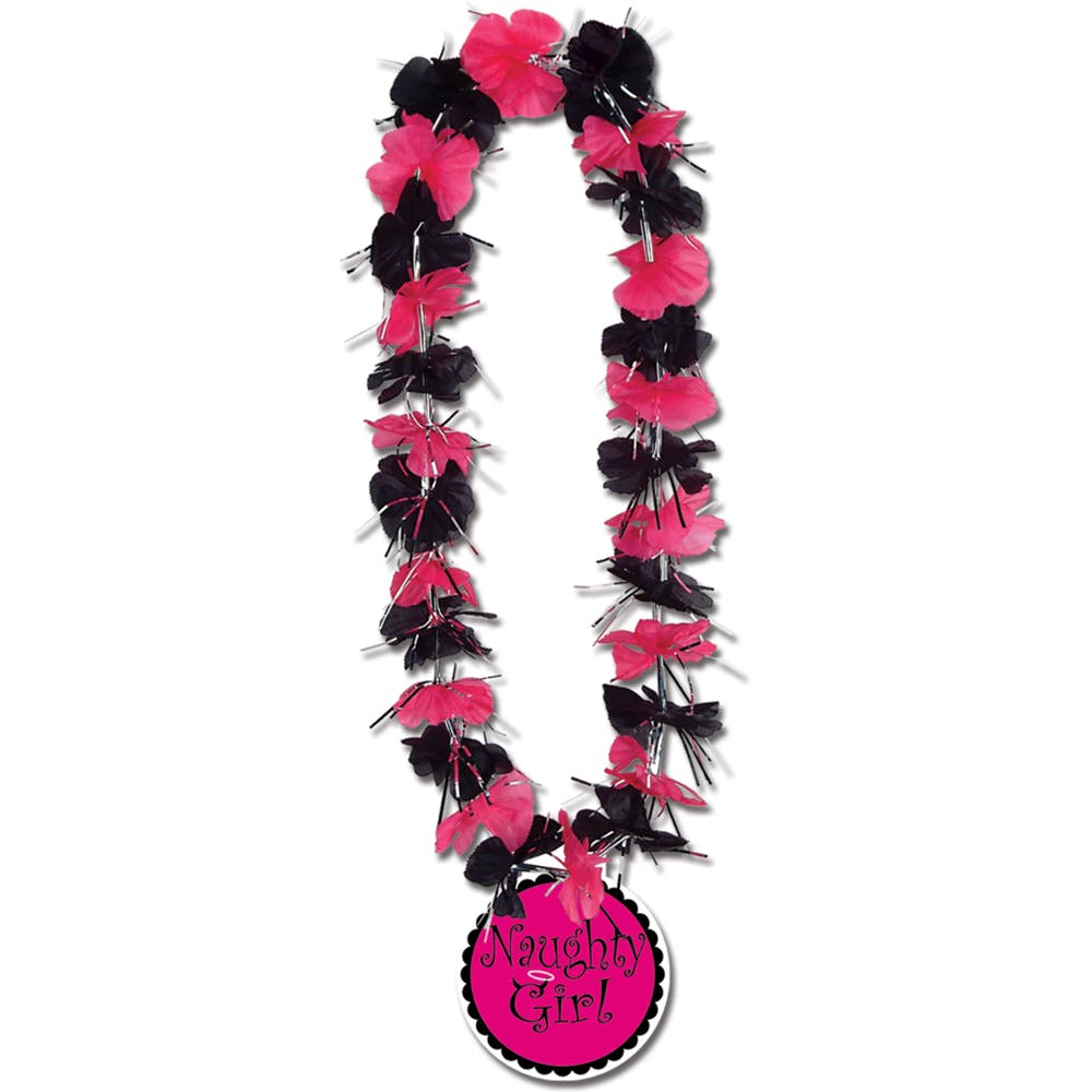 Bachelorette Party Leis - Pink & Black 33" 3