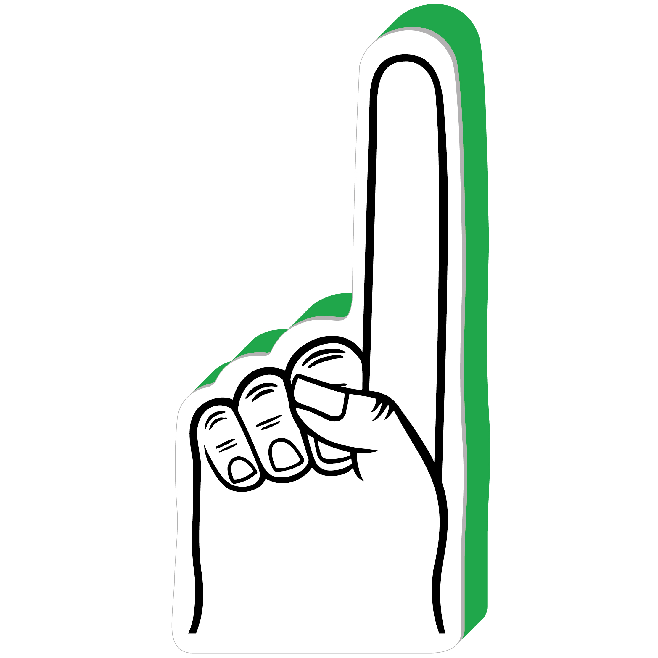 16" Signature Foam Hand 70