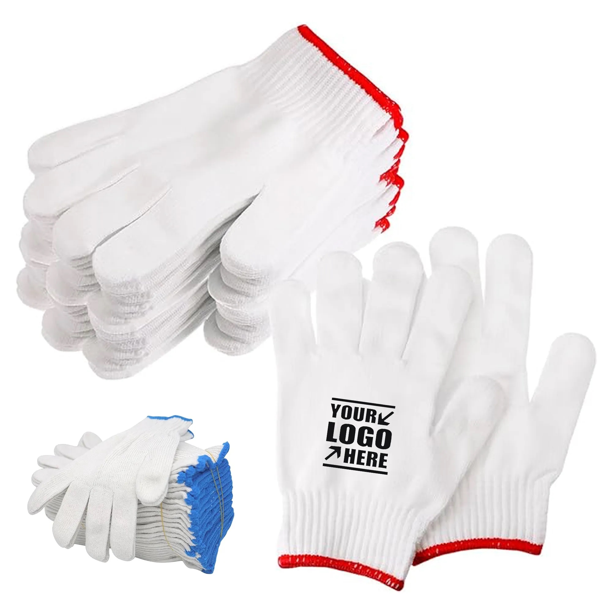 500GSM Nylon Labor Protection Cotton Gloves 4