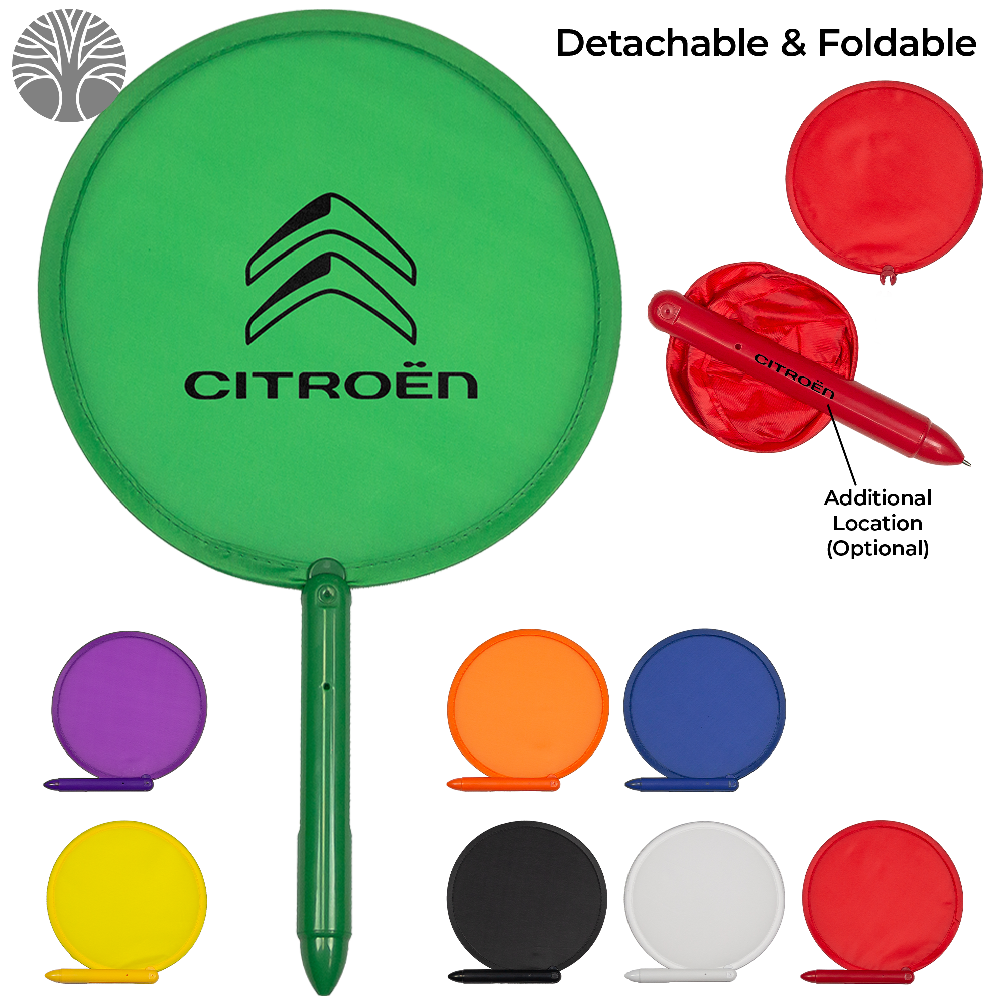 Recycled 3-in-1 Hand Fan Pen