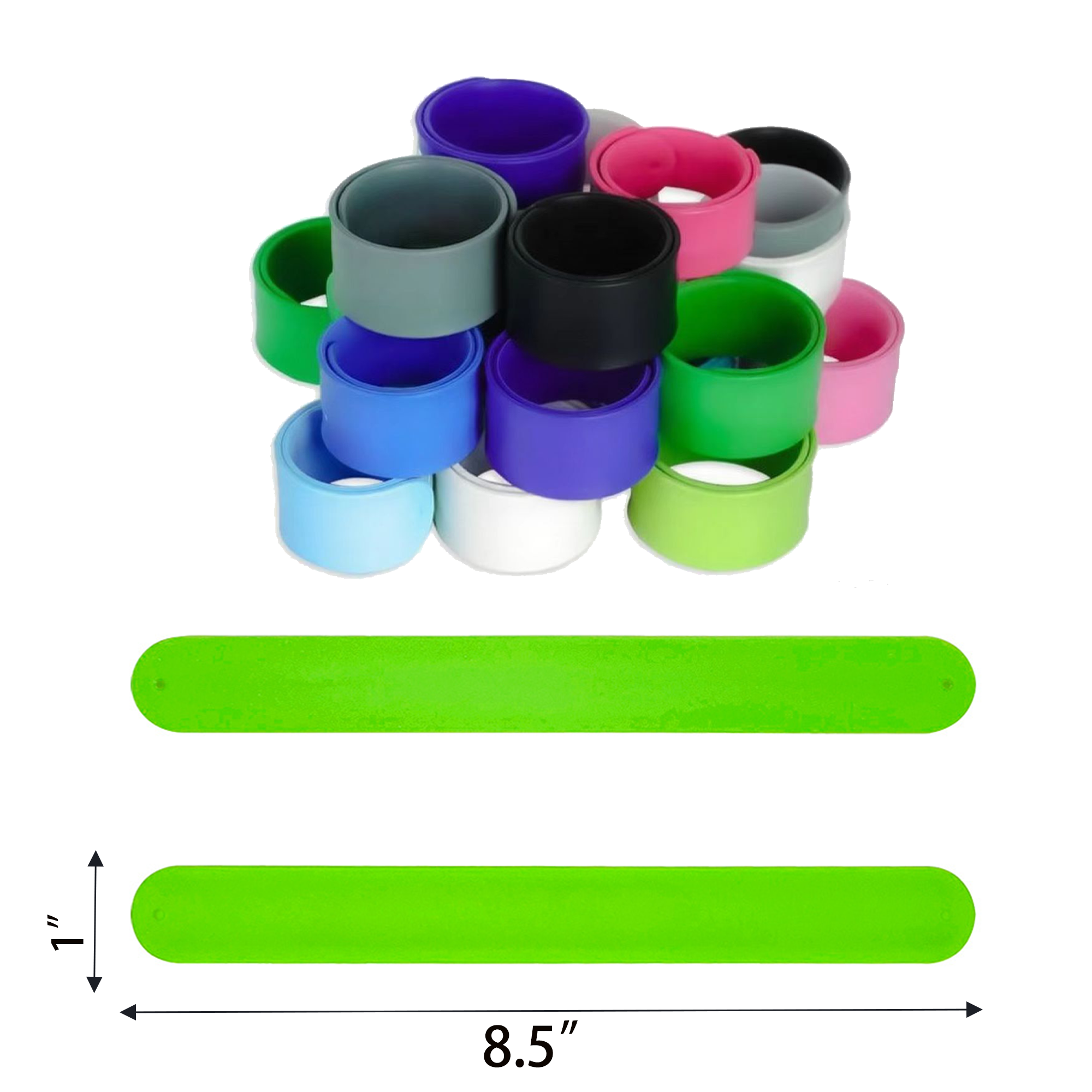 Slap Bracelet in Silicone MOQ 50 5