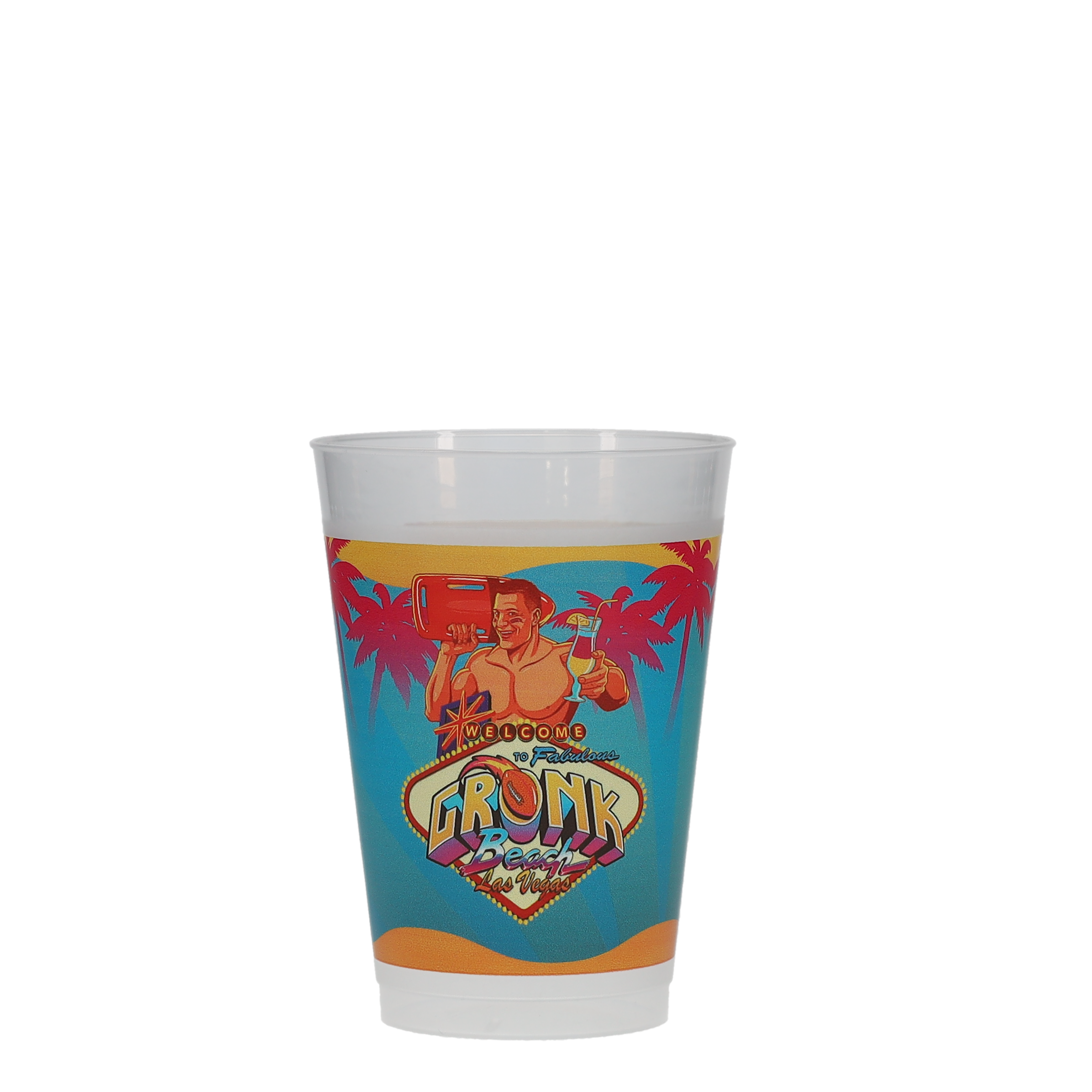 12 oz Frost-Flex Plastic Cup Frosted Digital Print 6