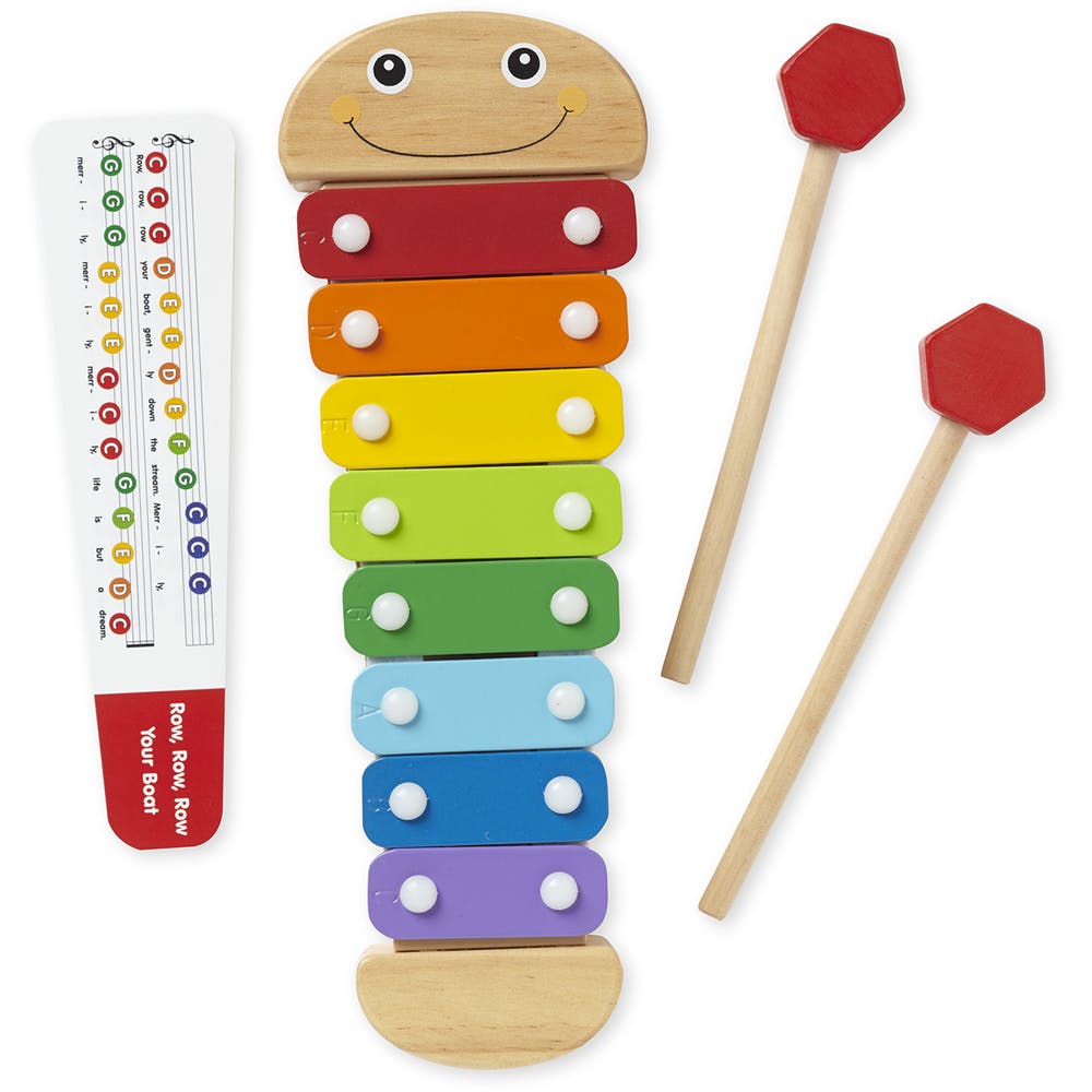 Melissa & Doug Caterpillar Xylophones - Wood 6 Count 2