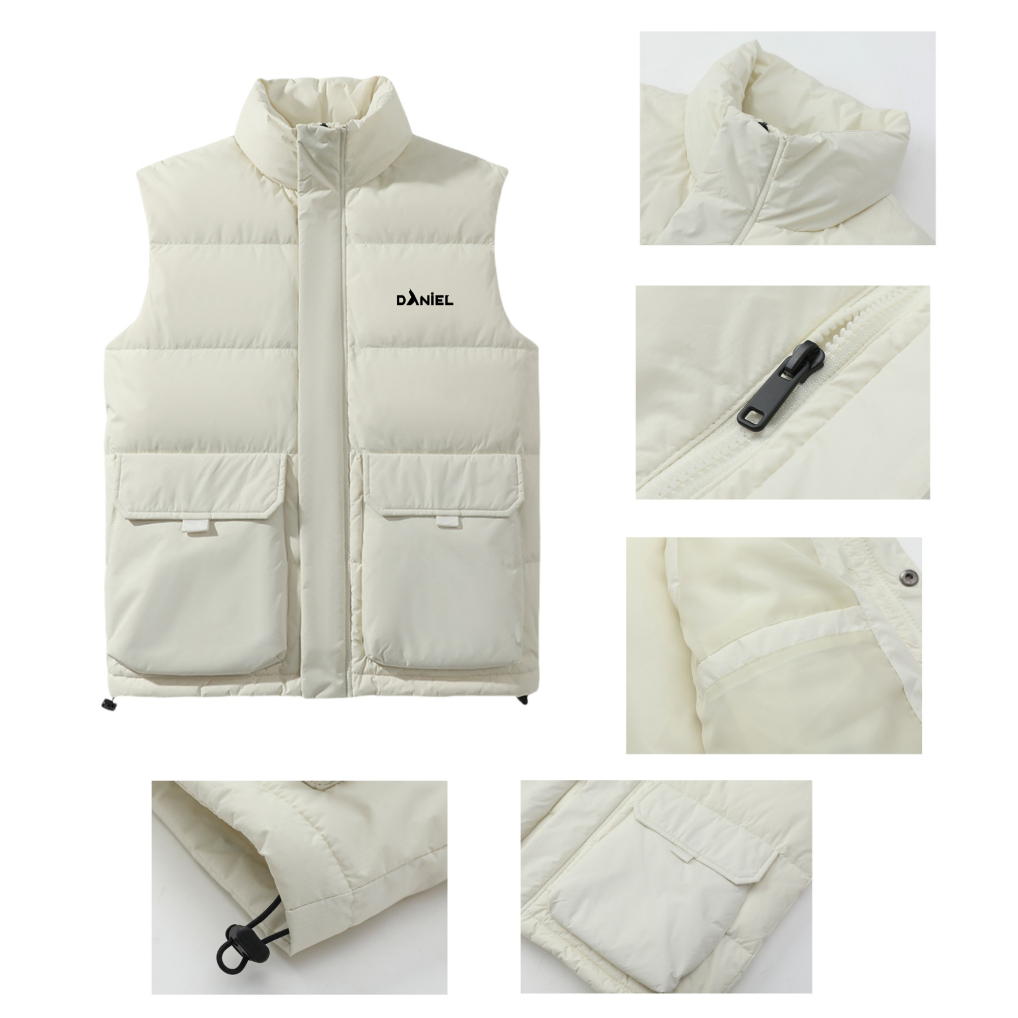 Down Vest Filled with 90% White Duck Down 2