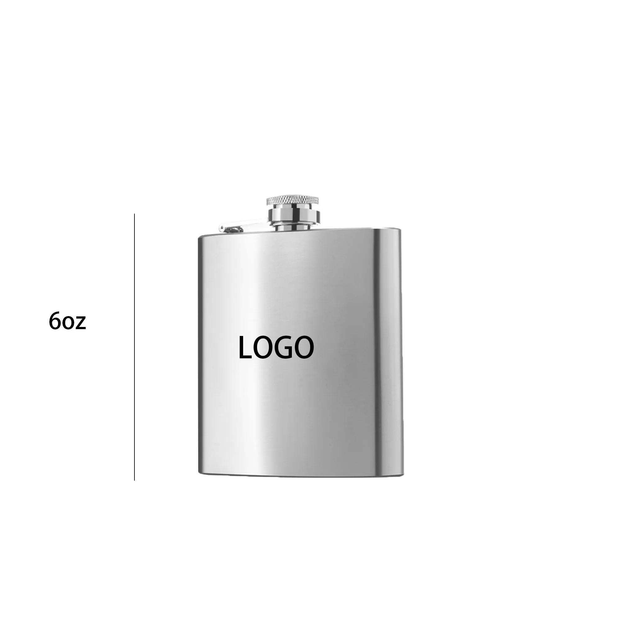 6 Oz. Stainless Steel Fun Wine Jug, custom water bottle with logo imprint 6