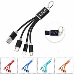 Mobile Phone Charging Data Line With Key Ring