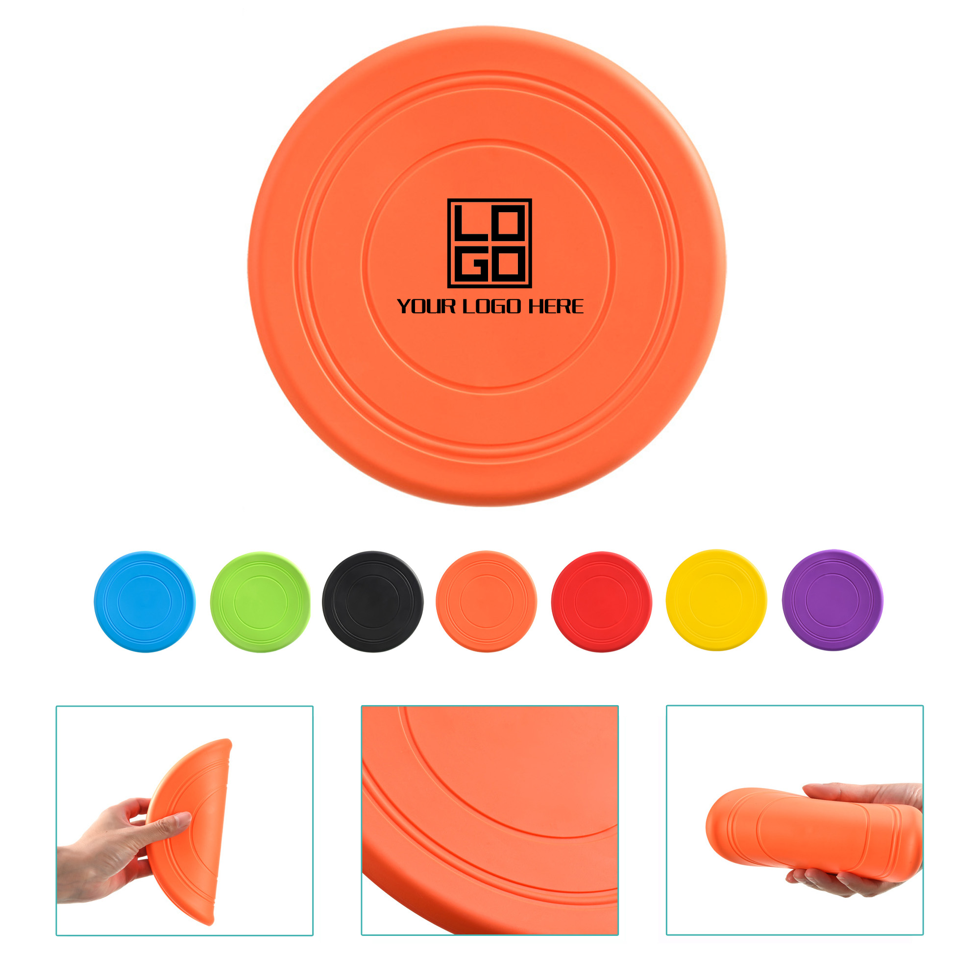 Soft Glue Flying Disc For Pet Training