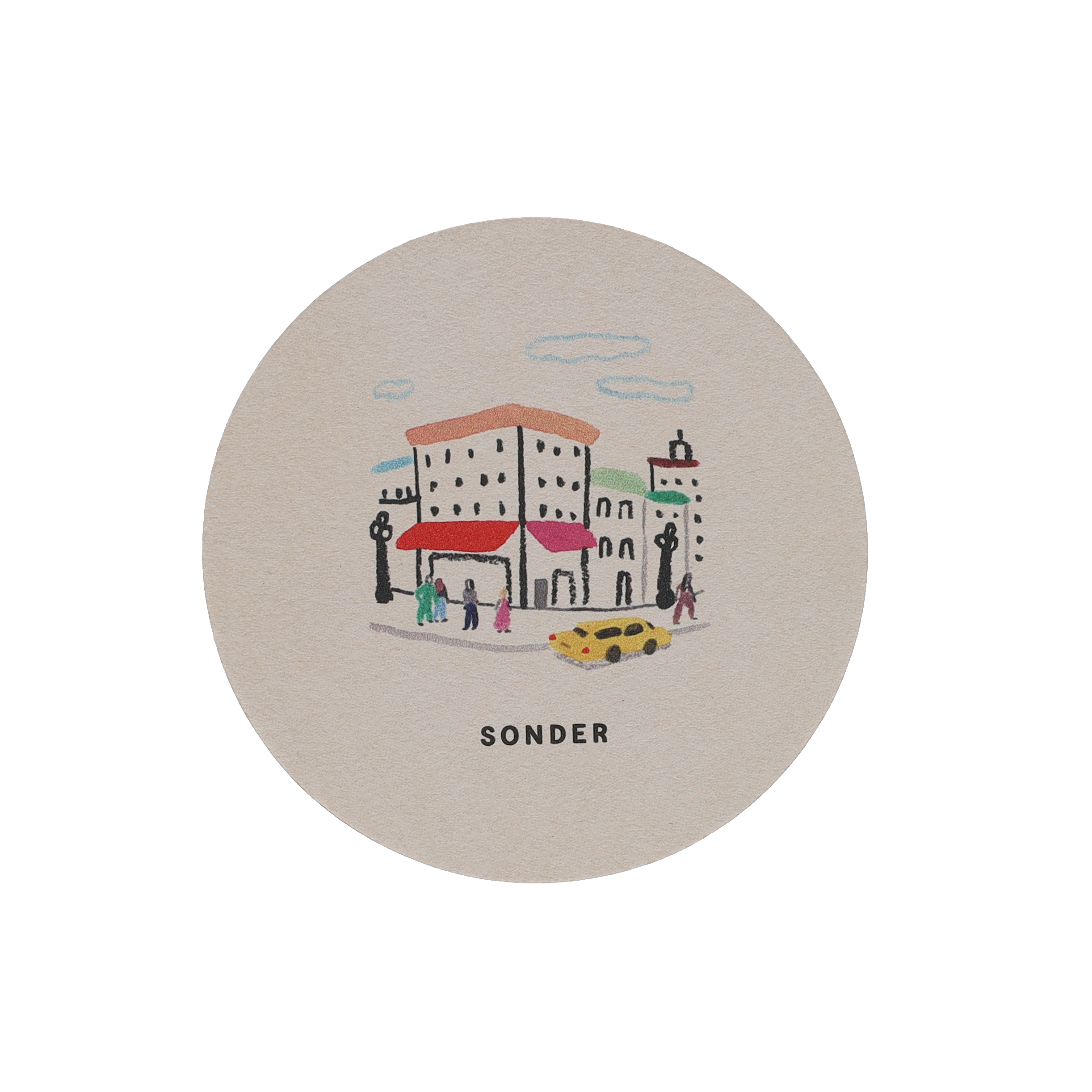 Coaster Pulpboard 80 pt 4.000" Round Digital Print 6
