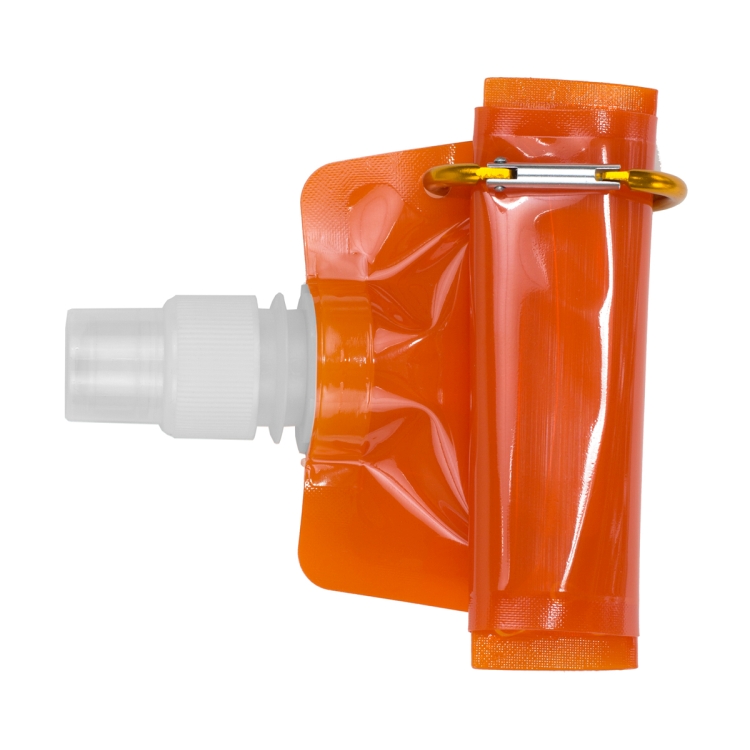 "Roll Up" 18 oz Foldable and Reusable Water Bottle with Matching Carabiner 32