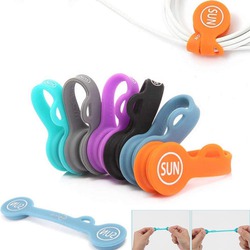 Silicone Magnetic Clips Cable Straps Cord Organizers