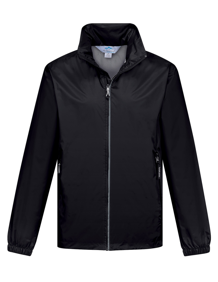 Men’s Lined Waterproof Packable Jacket with Concealed Hood J1990