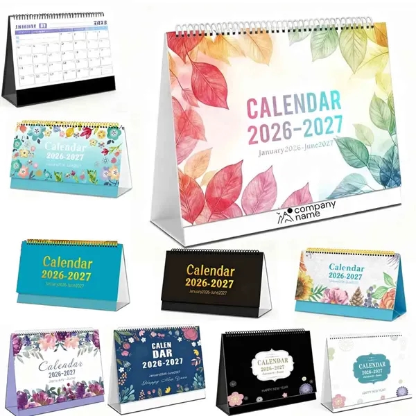 2026 Portable Desk Calendar Paper for employee onboarding gifts