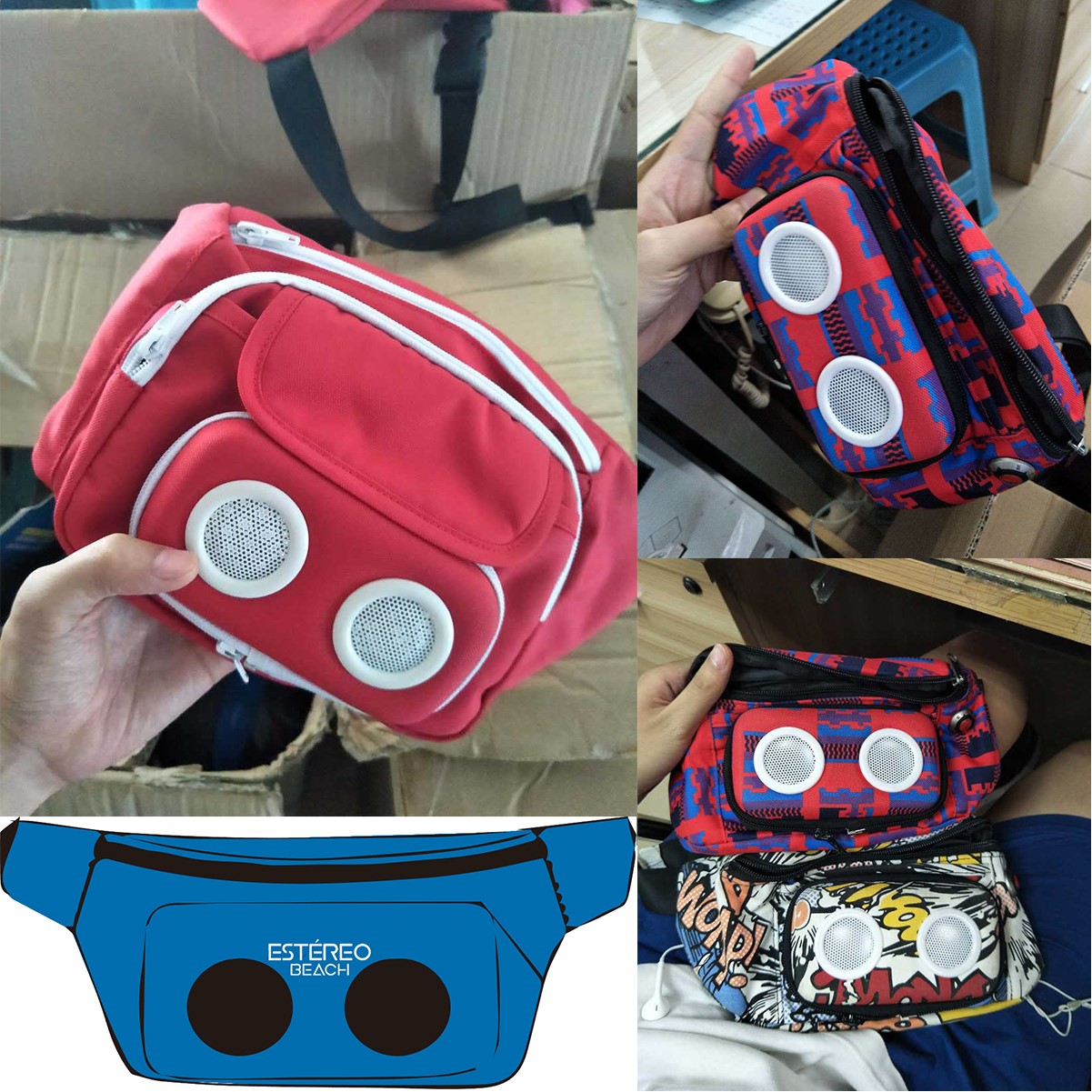 Wireless Speaker Built-in Sport Waist Pack
