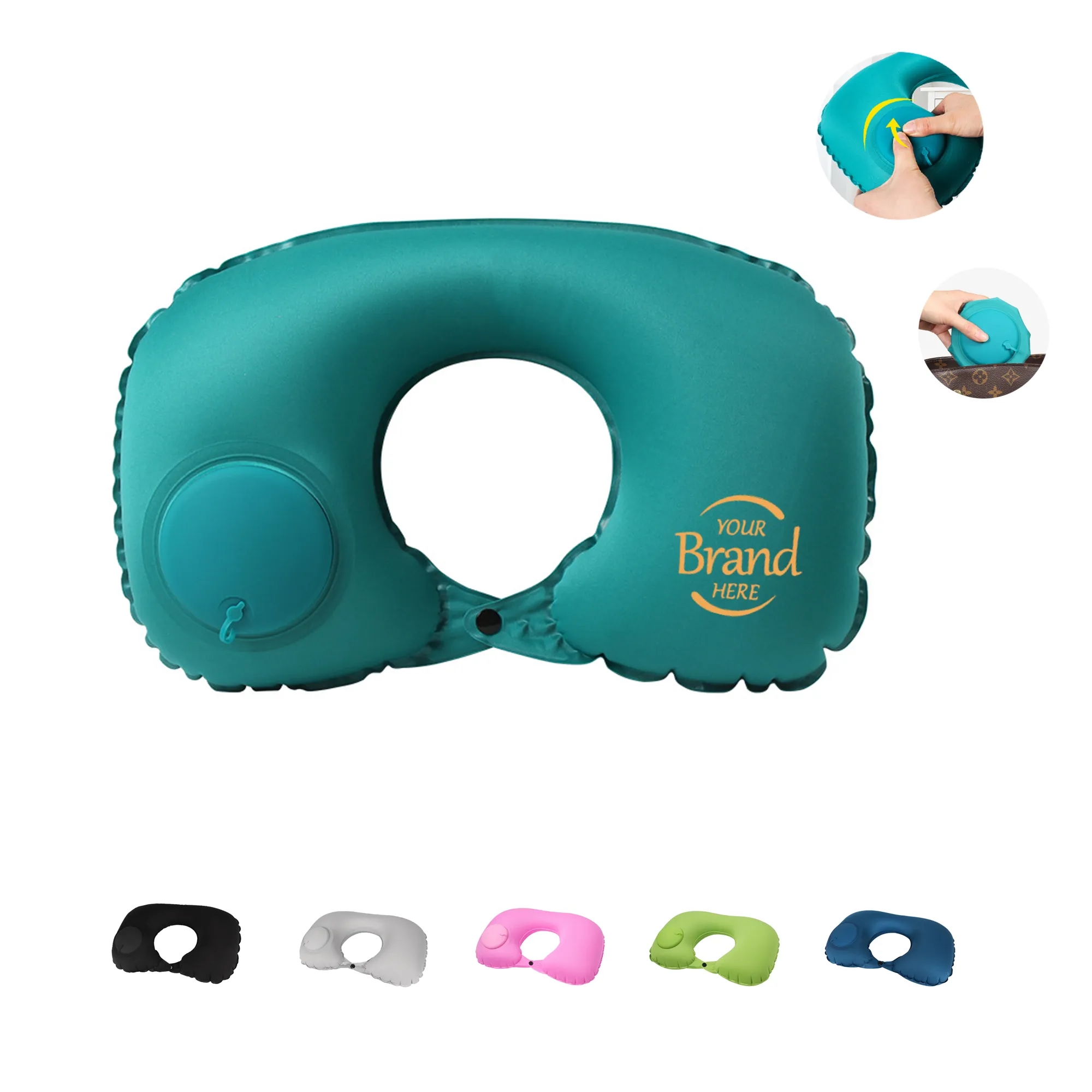 Foldable Inflatable Travel Neck Pillow MOQ 100 PCS 4
