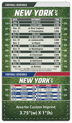 Magnet Football Sport Schedules - 4x7 Round Corners