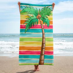 ACpromotionals 40" x 75" King size Sublimated Heavyweight Microfiber Beach Towel