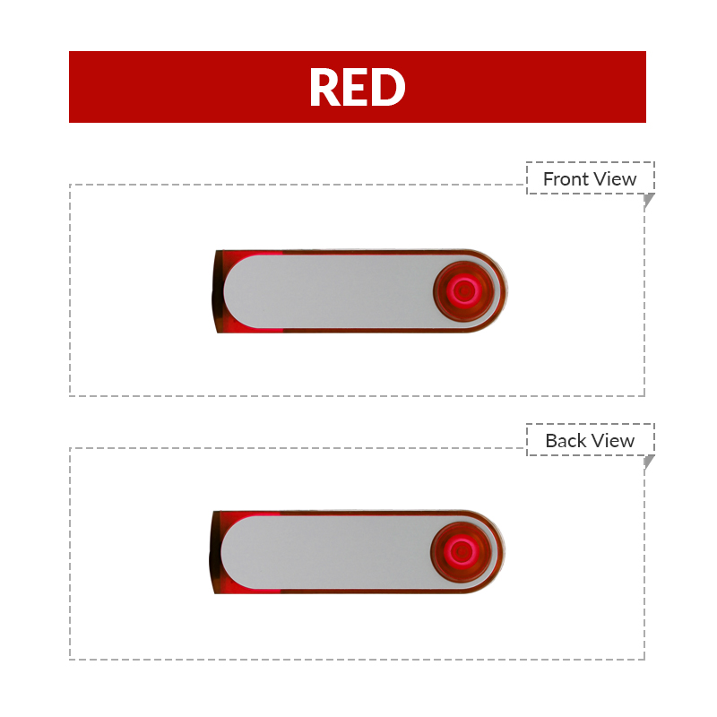 Translucent Swivel USB Flash Drive 11