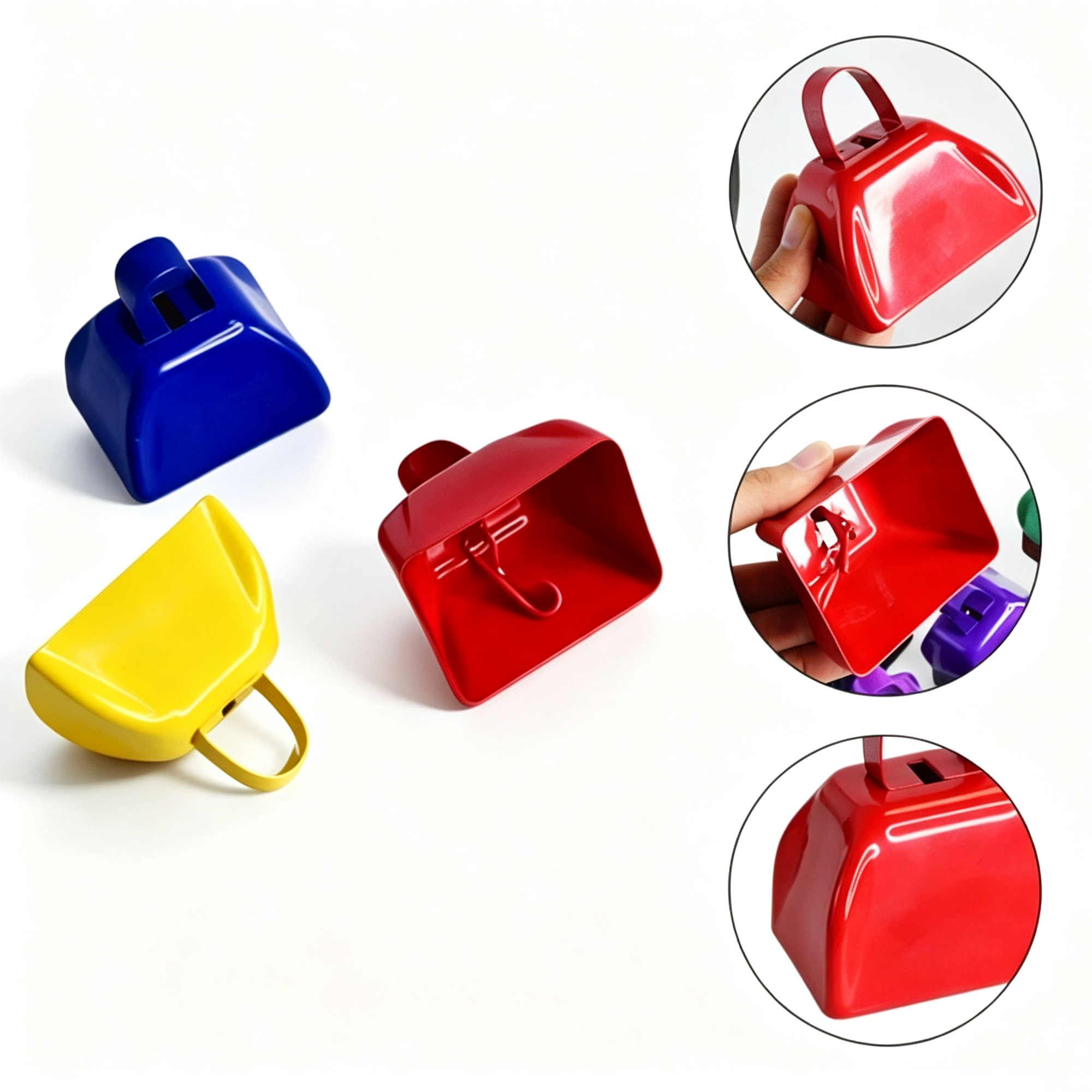 Personalized Multi-Color Cowbell with Grip Handle 4