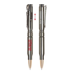Bolt Action Metal Ballpoint Pen- Gun Metal