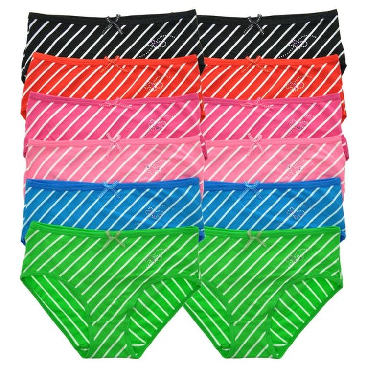 Women's Cotton Hip Hugger Panties - Assorted 3