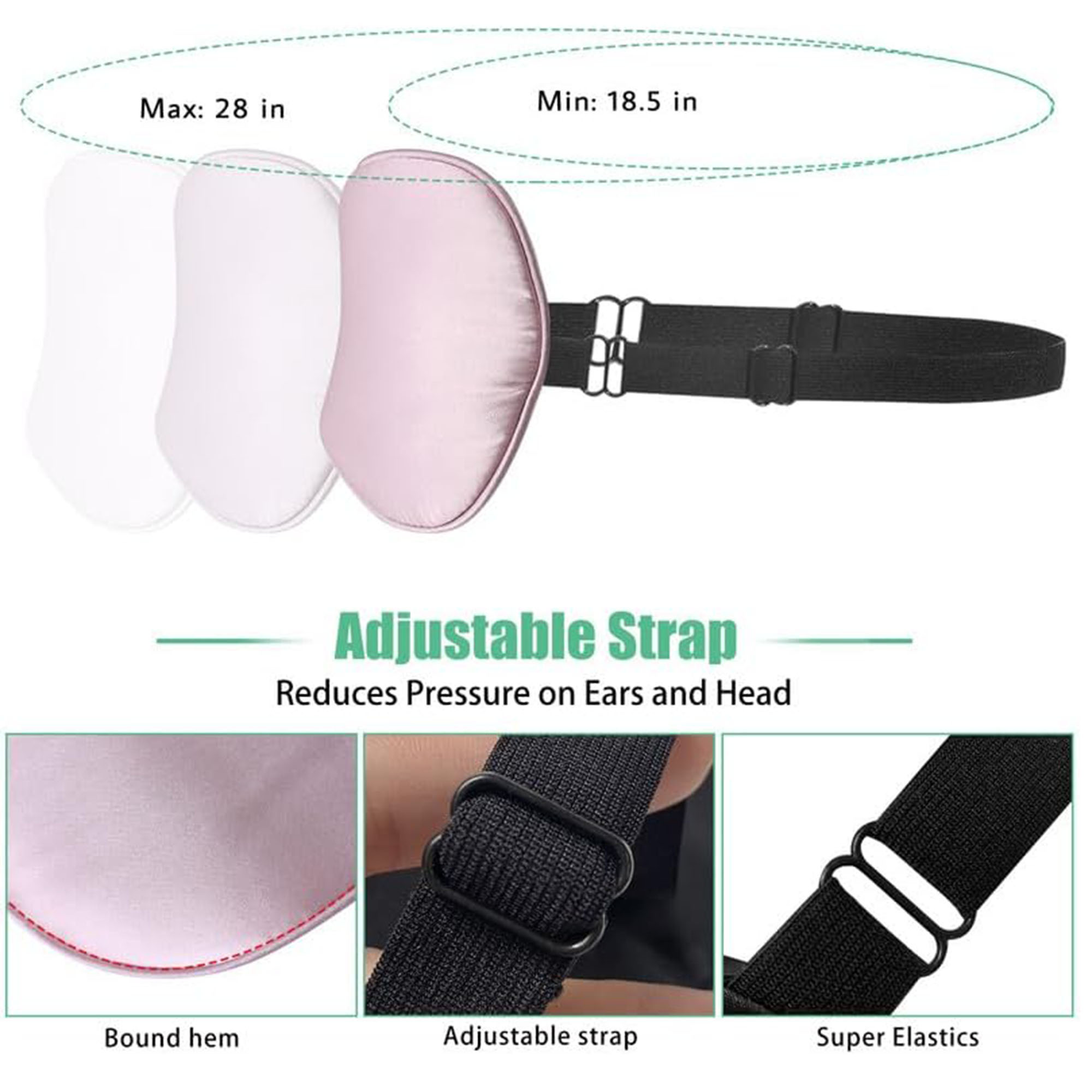 Adjustable Silk Sleep Mask for Ultimate Comfort and Relaxation 11