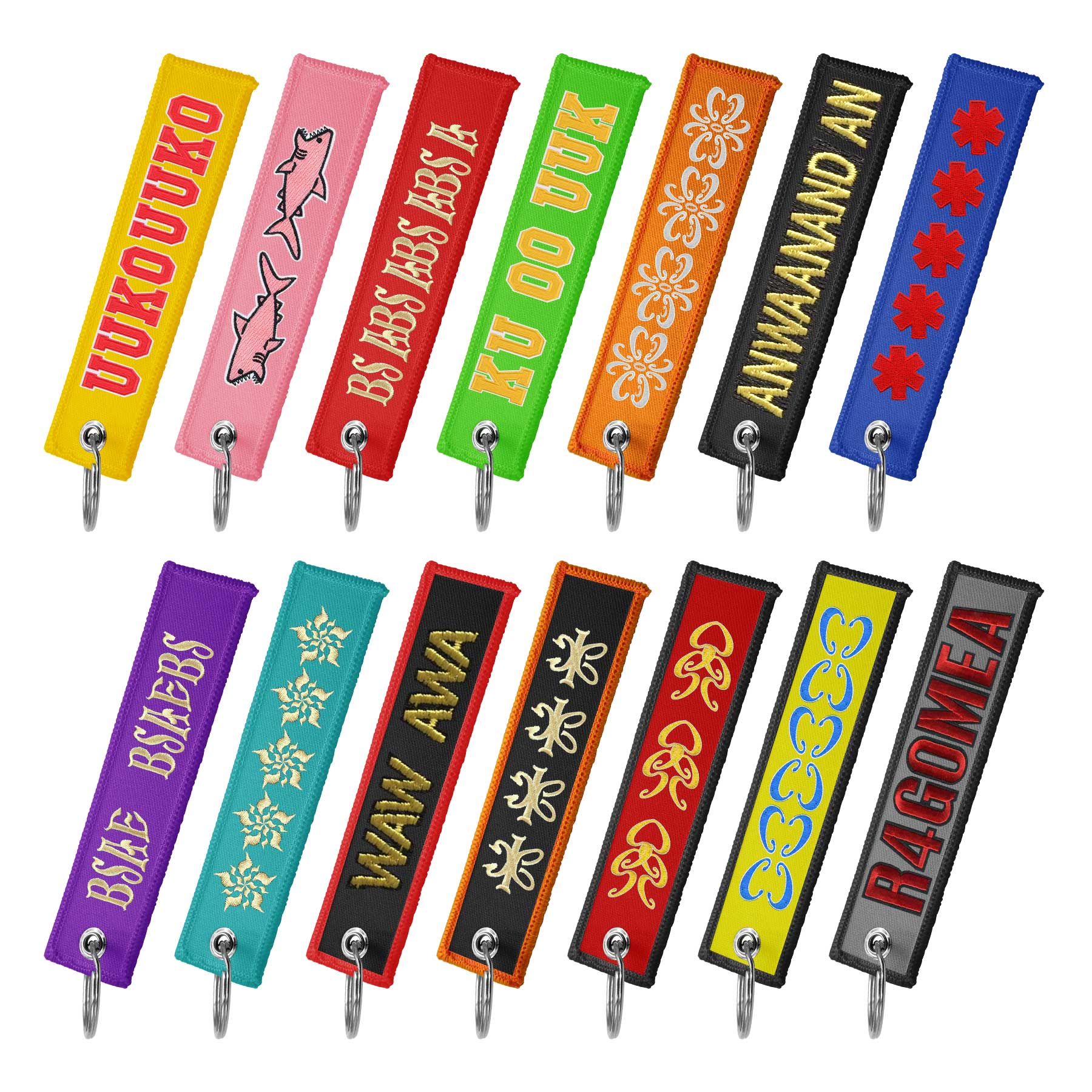 Woven Label Key Tag