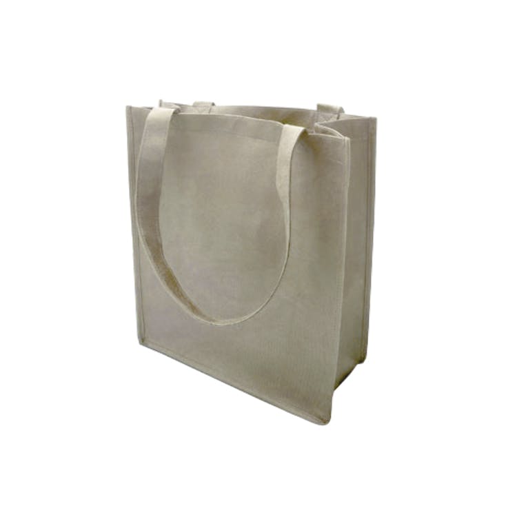 Shopping Tote - Khaki 100G Non-Woven Poly 3