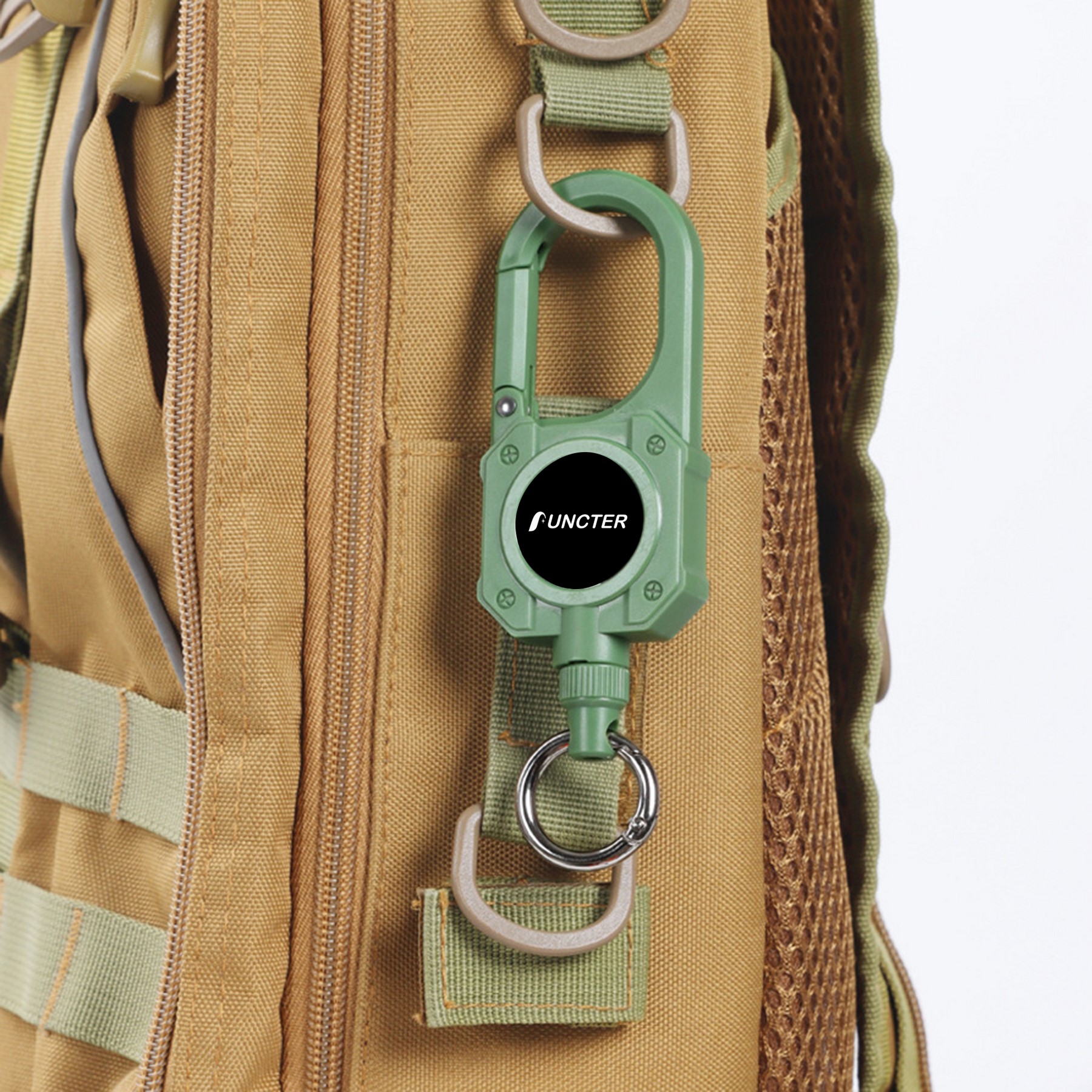 Outdoor Retractable Badge Reel With Carabiner Holder