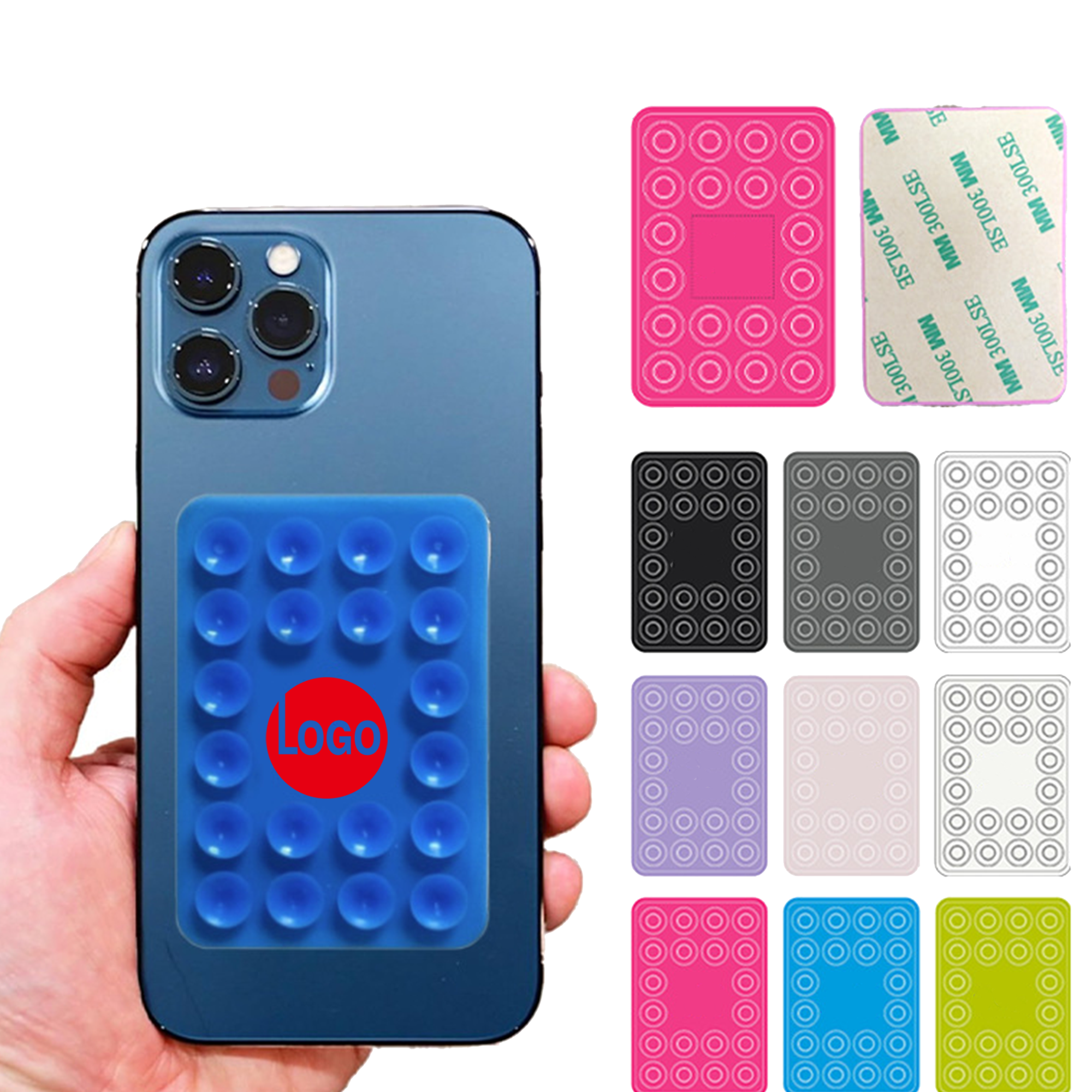 Powerful silicone suction cup for mobile phones (20 pieces)