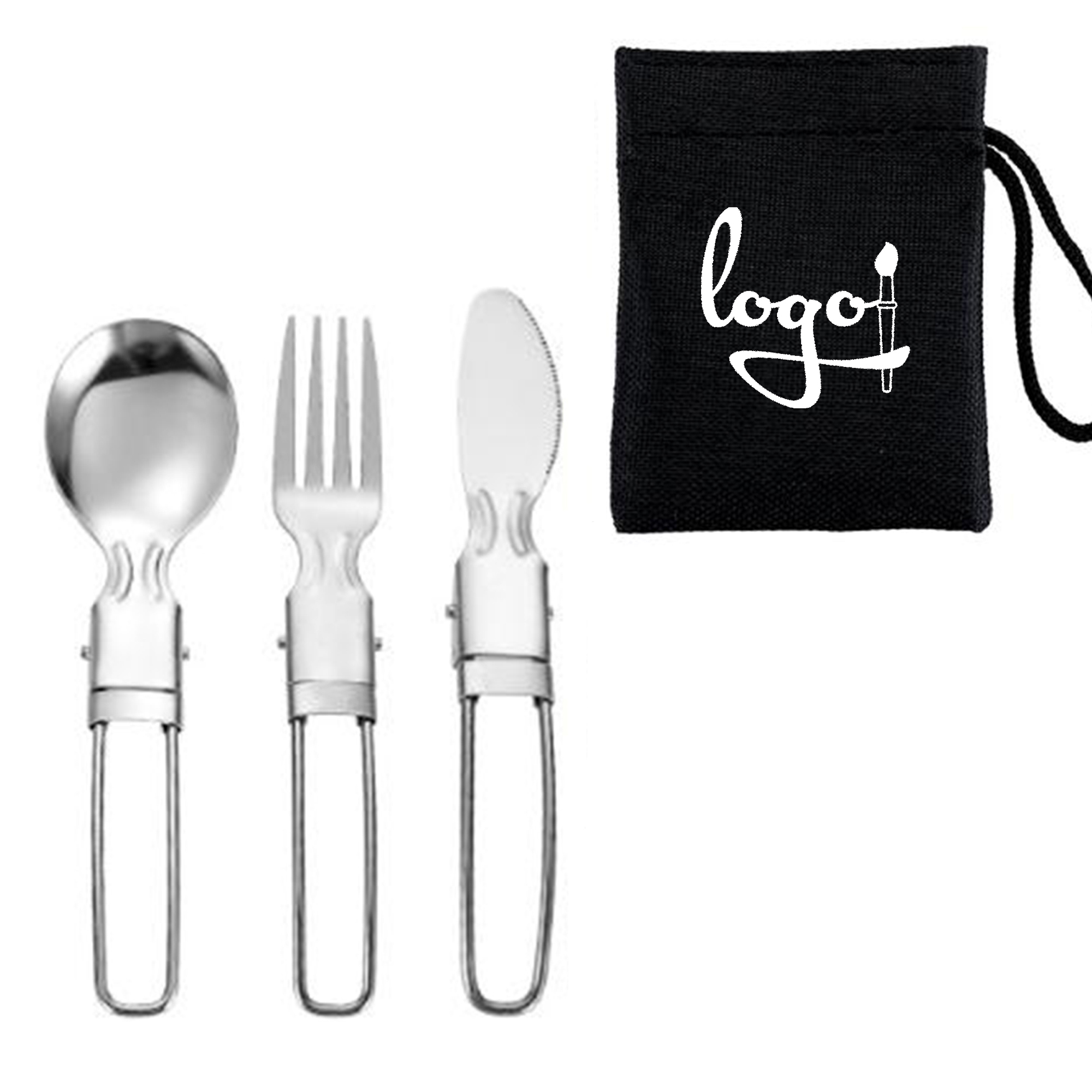 Portable Stainless Steel Foldable Cutlery Set 7