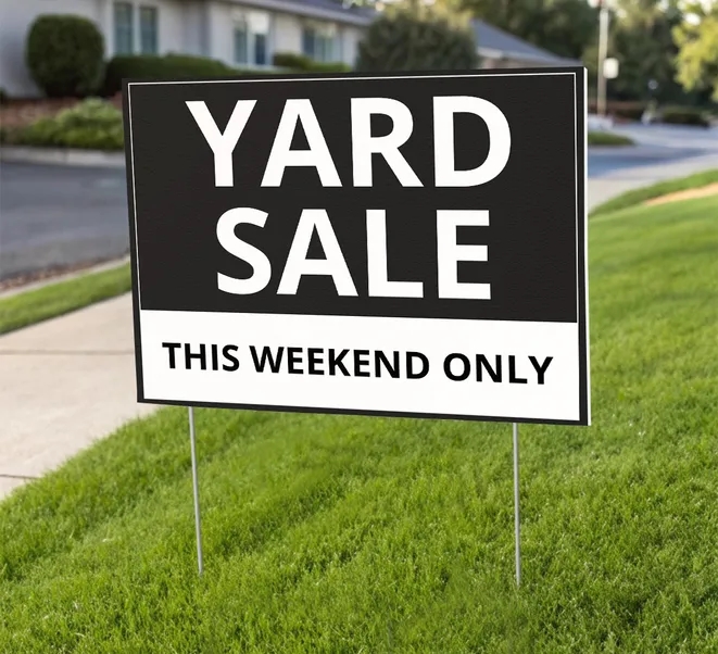 Yard sign (1ft x 1ft) SQFT 13